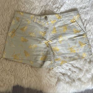 Gap floral tan khaki shorts